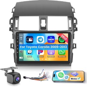 Android Car Stereo for Toyota Corolla 2009 2010 2011 2012 2013 with CarPlay Android Auto 26UI 2GB+64GB
