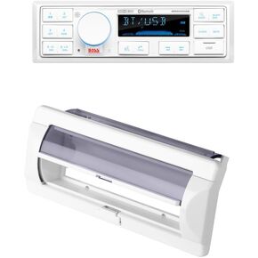 BOSS Audio Systems Marine Radio + Radio Cover