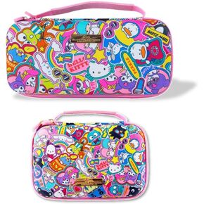 Sonix x Sanrio Nintendo Switch Carrying Case (Hello Kitty and Friends Stickers) + GameCard Case (Hello Kitty and Friends Stickers)