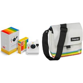 Bundle of Polaroid Now+ 3rd Generation Bluetooth I-Type Instant Camera + 16 Color Photos + Polaroid Box Camera Bag