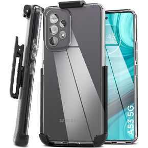Encased Belt Case for Samsung A53 5G Clear Case with Holster Clip (Galaxy A53-5G)