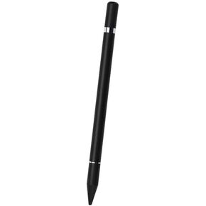 Stylus Pen with Writing Function, 2 in 1 Stylus Pens Capacitive Disc Tip Pen High Sensitivity, Suitable for iPhone/ipad/Android Tablets, Compatible with All Touch Screens(Black)