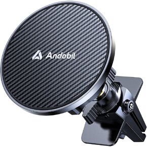 andobil for MagSafe Car Mount, Mangnetic Phone Holder for Car Vent, 360° Adjustable Car Phone Holder Mount Fit for iPhone 16/15/14/13/12 Pro Max