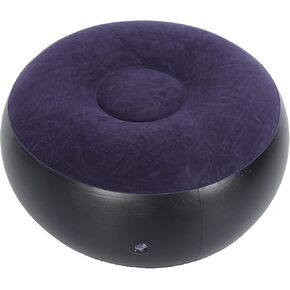 Inflatable Ottoman,Blow Up,Portable Outdoor Camping Chair Inflatable Flocking Stool Footrest For Home Office Travel