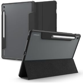 Spigen for Galaxy Tab S10 FE Plus Case (2025), Ultra Hybrid Pro Protective Tri-Fold Cover with Transparent Back and S Pen Holder, 13.1 inch, Black
