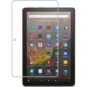 Screen Protector for Amazon Kindle Fire HD 10 2023/2021/Fire HD 10 Kids Pro/Fire HD 10 Plus Tempered Glass,9H Hardness Anti Scratch, Bubble Free，Case Friendly Easy Installation.(1 Pack)