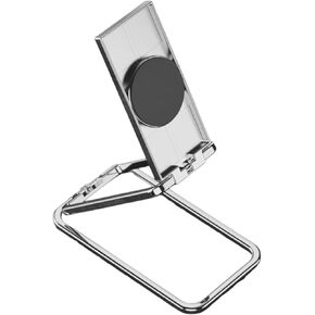 Metal Cell Phone Ring Holder Grip with Built-in Stand Turns 360° Degrees & 180° Degrees Adjustable to Fit Your Needs Helps Stabilize Phone for Selfies and Wall Hook Adjustable Stand 53400 (Silver)