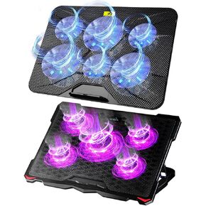 AICHESON S035 Purple Laptop Cooler and 003 Blue Laptop Cooling Pad Set