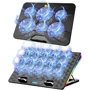 AICHESON RGB Lights AA2 Laptop Cooler and 003 Blue Laptop Cooling Pad Set