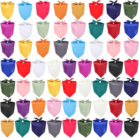 Segarty Dog Bandanas، 10 عبوات منقوشة مقاس 22.8 × 15.7 بوصة، إكسسوارات وشاح مثلث للحيوانات الأليفة للقطط الصغيرة والمتوسطة والكلاب والجراء الكبيرة، منديل عيد ميلاد قابل للغسل وقابل للتعديل in Kuwait