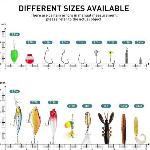 طقم Thkfish Fishing Fishing ، طقم معدات صيد الجهير لصندوق معالجة المياه العذبة مع معالجة شملت الطعوم Topwater ، Swimbaits ، Frog ، in Kuwait