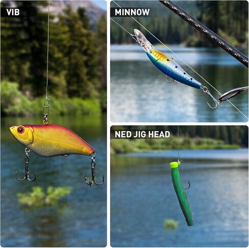 طقم Thkfish Fishing Fishing ، طقم معدات صيد الجهير لصندوق معالجة المياه العذبة مع معالجة شملت الطعوم Topwater ، Swimbaits ، Frog ، in Kuwait