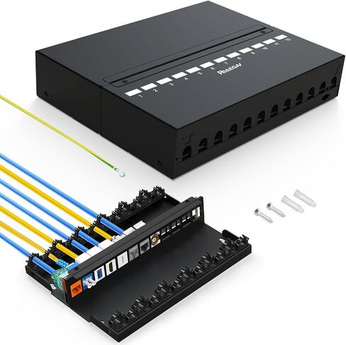 لوحة التصحيح 4 Port Bank Network Patch UTP/STP NO RACT و DANENT (1U 4 PORT BANK PANT in Kuwait