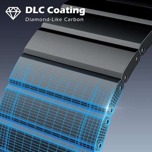 LULULOOK Titanium Band for Apple Watch Ultra 2/Ultra 49mm, Adjustable Magnetic Clasp Titanium Metal Straps, Men’s Smartwatch Band for Ultra 2/Ultra with DLC Scratch Resistant Coating in Kuwait