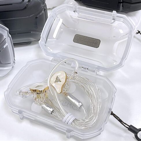Headphones Case, in Ear Monitor Case for Earphones, Waterproof Earphone Travel Carrying IEMS Case, Portable Earbud Hard Case Storage Bag Suitable for KZ ZS10 Pro/ZS10 Pro X/ZS12 Pro X/ZST/CCZ Melody in Saudi Arabia