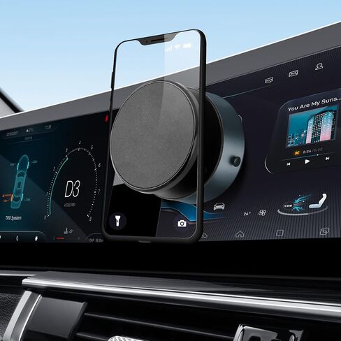 360 درجة مئوية كهربائية قابلة للتدوير مكنسة شفط كوب سيارة الهاتف ، 15W شاحن الشاحن شاحن مركب الهاتف المغناطيسي ، حامل الهاتف العالمي متوافق مع Magsafe لجهاز iPhone 16/15/14/13/12/PRO وجميع الهواتف in Kuwait