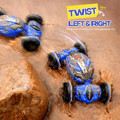 Ruko 1604 Amphibious Remote Control Tank, Shark Monster Waterproof Truck, 360° Rotating Car, Full Throttle, Water-Land All Terrain Vehicle Toys for Boys and Girls, Blue in Saudi Arabia