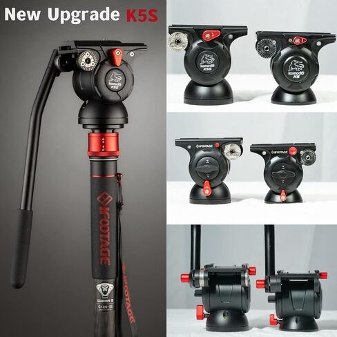 IFOOTAGE Komodo MP30 Ball Head,Metal 360° Rotating Ball Head with Panoramic Quick Release Plate, Compatible with Digital SLR Cameras, Mirrorless Cameras and Digital Cameras （Load 22lbs） in Kuwait