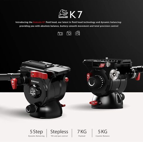 IFOOTAGE Komodo MP30 Ball Head,Metal 360° Rotating Ball Head with Panoramic Quick Release Plate, Compatible with Digital SLR Cameras, Mirrorless Cameras and Digital Cameras （Load 22lbs） in Kuwait