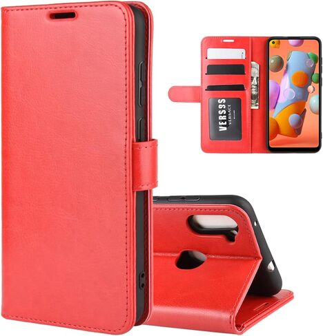 Flip Case for Samsung A11 Wallet PU Leather Magnetic Protective Cellphone Case for Samsung Galaxy A11 A115M 2020 Folio Book Cover with Stand (Black) in Saudi Arabia