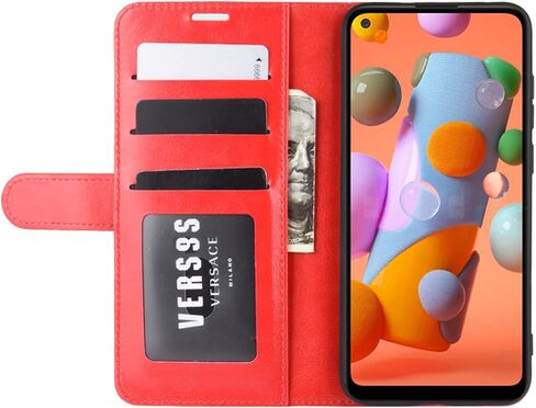 Flip Case for Samsung A11 Wallet PU Leather Magnetic Protective Cellphone Case for Samsung Galaxy A11 A115M 2020 Folio Book Cover with Stand (Black) in Saudi Arabia