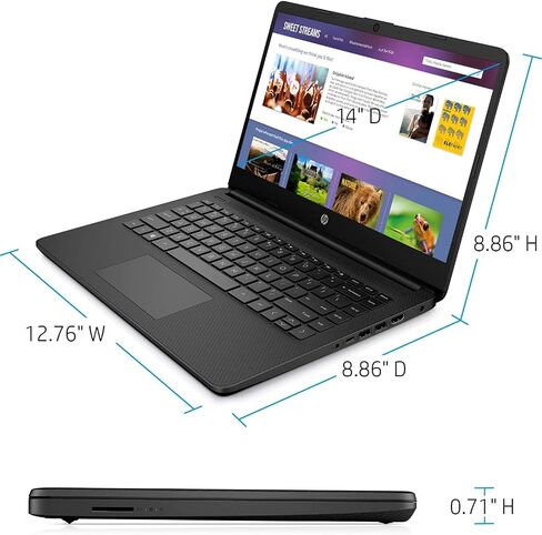 HP 14 "HD LAPTOP | العودة إلى المدرسة Limited Edition مع Microsoft 365 سنة واحدة in Saudi Arabia