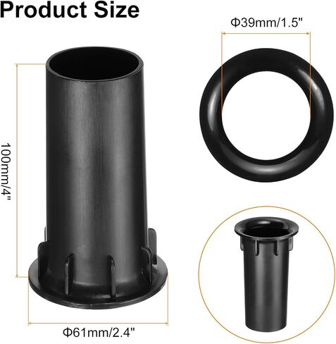 MECCANIXITY 3Pcs 39x100mm/1.5 x 4 Inch Speaker Port Tube Subwoofer Bass Box Tube Bass Woofer Box Speaker Box Bass Air Port for DJ/PA Speaker Cabinets in Saudi Arabia