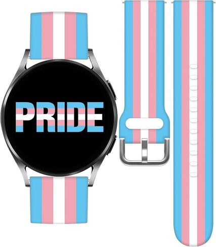 Watch Bands Compatible with Samsung Galaxy Watch 40mm 42mm 44mm 45mm 46mm, 20mm Pattern Replacement Silicone Strap for Galaxy Wacth 7/ 6/ 5/ 4/ 5/ 5 Pro/ Wacth 4 Classic/ Wacth 3 (41mm)/ Wacth Active 2 in Saudi Arabia