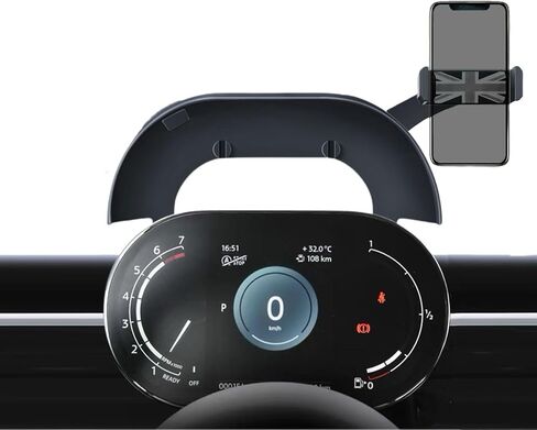 Persevere for Mini Cooper Phone Holder F54 F55 F56 F57 with Auto Charging for Display Dashboard Car Phone Mount, Fits 4-6.9" Smartphones, Right (Not Supported All Countryman F60/R61) in Saudi Arabia