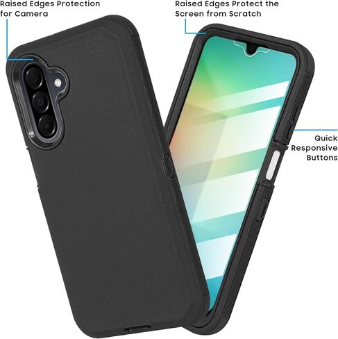 متوافق مع Samsung Galaxy A26 5G ، بنيت في واقي الشاشة ، حزام مقطع الحافظة Defender Defender Case Dustproof Protection (Deer) in Kuwait