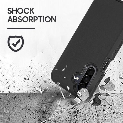 متوافق مع Samsung Galaxy A26 5G ، بنيت في واقي الشاشة ، حزام مقطع الحافظة Defender Defender Case Dustproof Protection (Deer) in Kuwait