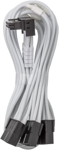 CableMod Pro ModMesh Sleeved 12V-2x6 12VHPWR 90° StealthSense PCIe Extension - Variant B (Black + Light Green, 90° 16-pin to Triple 8-pin, 45cm) in Saudi Arabia