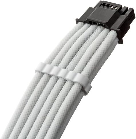 CableMod Pro ModMesh Sleeved 12V-2x6 12VHPWR 90° StealthSense PCIe Extension - Variant B (Black + Light Green, 90° 16-pin to Triple 8-pin, 45cm) in Saudi Arabia
