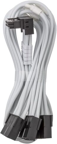 CableMod Pro ModMesh Sleeved 12V-2x6 12VHPWR 90° StealthSense PCIe Extension - Variant B (Black + Light Green, 90° 16-pin to Triple 8-pin, 45cm) in Saudi Arabia