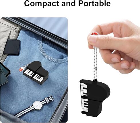 Borlter Clamp 64GB USB Flash Drive Pendrive USB 2.0 Memory Stick Drive محرك أقراص إبهام لتخزين البيانات الخارجية في شكل البيانو in Kuwait