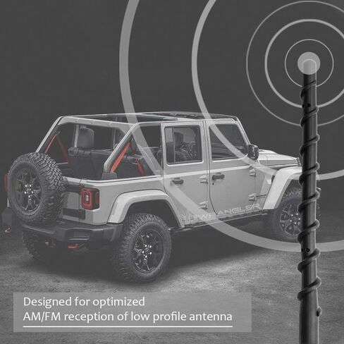 VOFONO 13 Inch Antenna for Ford Bronco 2021-2024, New Spiral Flex Rubber Bronco Short Antenna Replacement Ford Bronco Accessories in Saudi Arabia