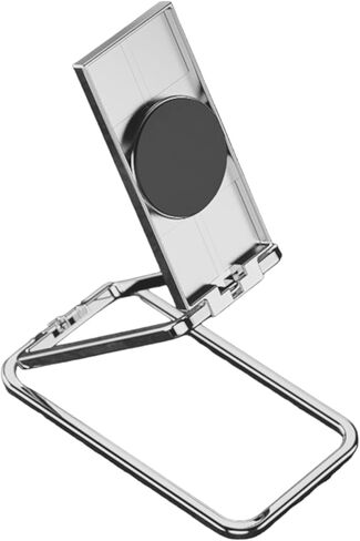 Metal Cell Phone Ring Holder Grip with Built-in Stand Turns 360° Degrees & 180° Degrees Adjustable to Fit Your Needs Helps Stabilize Phone for Selfies and Wall Hook Adjustable Stand 53400 (Silver) in Saudi Arabia