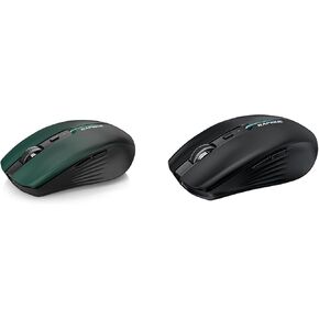 Bluetooth Wireless Mouse - (BT1/BT2+USB) Tri-Mode High Performance, Rechargeable, Quiet Click, Multi-Device Compatibility for Laptop, Computer, MacBook, Tablet, PC
