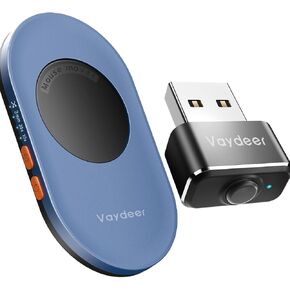 Vaydeer Ultra Slim Mouse Mover & Jiggler, Air 3 & Metal Mini, T3s, Undetectable & Noiseless, Simulates Realistic Movement, Driver-Free, Keeps PC Active