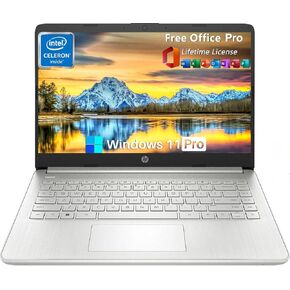 HP Laptops 16GB RAM for Students Business, 14 inch HD Screen, Intel Dual-Core N4120, 352GB Storage(64GB eMMC + 256GB MSD + 32GB USB C Flash Drive), Windows 11 Pro & Office Pro Lifetime License