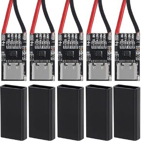 5pcs Type-C PD3.0 QC Trigger Board USB-C PD QC 5V 9V 12V 15V 20V DC Fixed Voltage Power Trigger Module 5A with QC Trigger Housing for Household Electronics