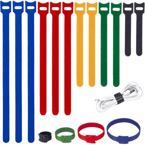 120PCS 6 Inch Cable Ties Reusable, Multi-Purpose Wire Ties, Cord Organizer, Cable Organizer, Adjustable Cable Management, 5 Colors