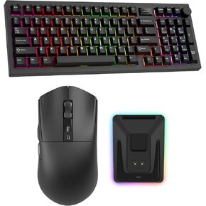 Tecware Spectre 96 Mechanical Keyboard & EX1 Lightweight Gaming Mouse Bundle (Black)