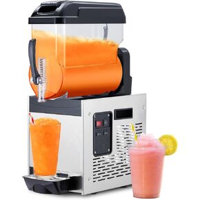 Acekool Commercial Slushy Machine, 30L/8 Gal Frozen Margarita Machine, Self-Cleaning, 700W Stainless Steel Slushy Machine for Snow Melts, Cocktails, Homes, Coffee Shops, Restaurants