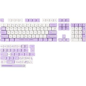 EPOMAKER Cream Bunny PBT Keycaps Set, MOA Profile, 141 Keys Dye Sublimation Keycaps for Mechanical Gaming Keyboard, Compatible with ANSI/ISO Layout, Cherry MX Switch