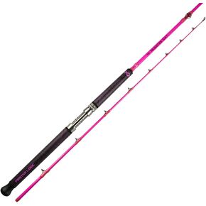 Catfish Fishing Rod 8’Glow in The Dark Catfishing Rods 2 Piece Catfish Pole with S-Glass and Carbon Graphite Super Grip Medium Heavy Catfishing Rods