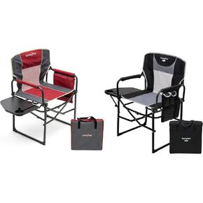 SUNNYFEEL Camping Directors Chair, Heavy Duty,Oversized Portable Folding Chair with Side Table, Pocket for Beach, Fishing,Trip,Picnic,Lawn,Concert Outdoor Foldable Camp Chairs