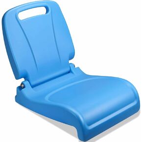 Poolside Chairs for Edge of Pool, Upgraded Pool Edge Chair with Handle & Back Support, Portable & Lightweight, Outdoor Pool Chairs for Beaches, Camping, Fishing, Sporting Events, Blue