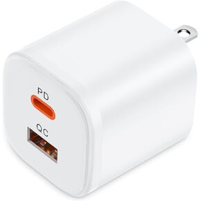 Fast Samsung Charger Type C for Galaxy A16 5G/A15/A56/A36/A26/A55/A35/S25 Ultra/S24 FE,Dual USB C Charger Block Type C Fast Charging Cube Chargerr Wall Plug for iPhone 16e/16 Pro/15/14/13/12,Pixel 9a