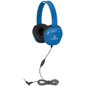 Egghead® Premium Heavy-Duty Kids Headphone with Tri-Shield Chew-Resistant Cord, Adjustable Headband, Padded Ear Cushions, and Storage Bag, Pack of 10